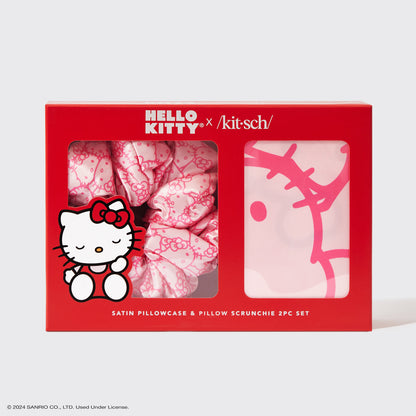 Hello Kitty x Kitsch Satin Pillowcase & Pillow Scrunchie 2pc Set - packaging
