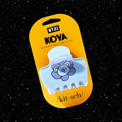 Kitsch x BT21 KOYA Cloud Claw Clip - packaging flat lay