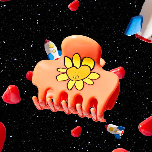 Kitsch x BT21 TATA Cloud Claw Clip - on-model lifestyle