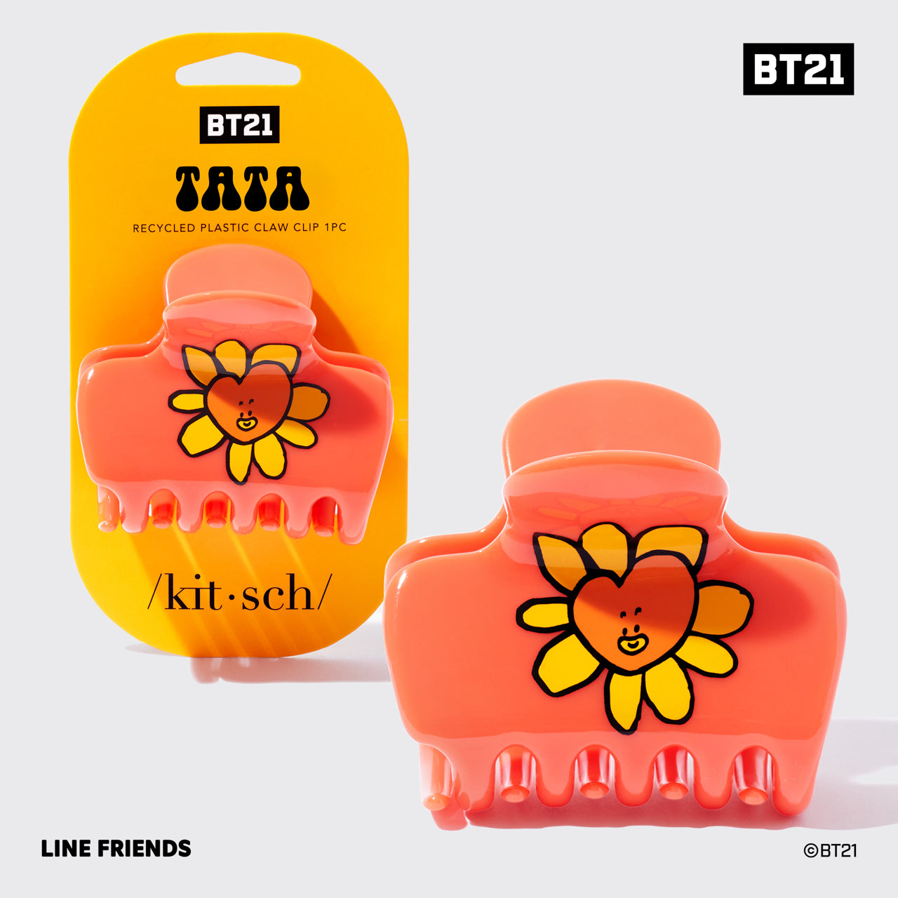 Kitsch x BT21 TATA Cloud Claw Clip - hero product shot