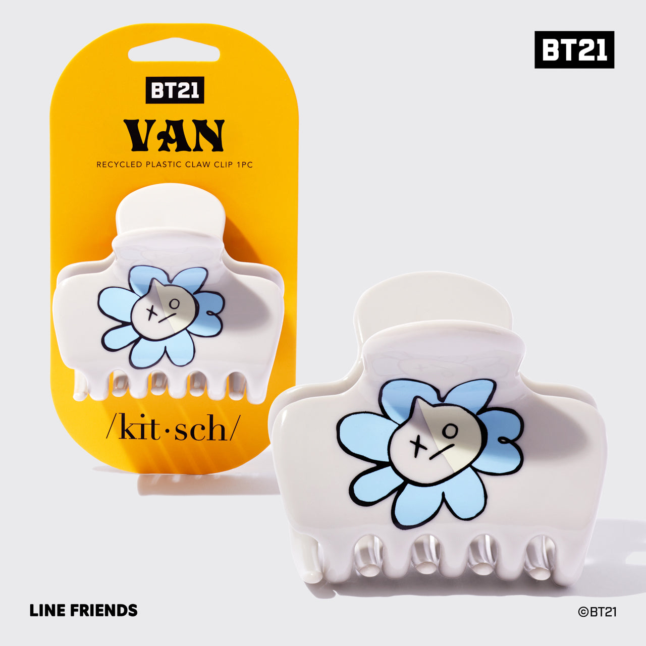 Kitsch x BT21 VAN Cloud Claw Clip - hero product shot