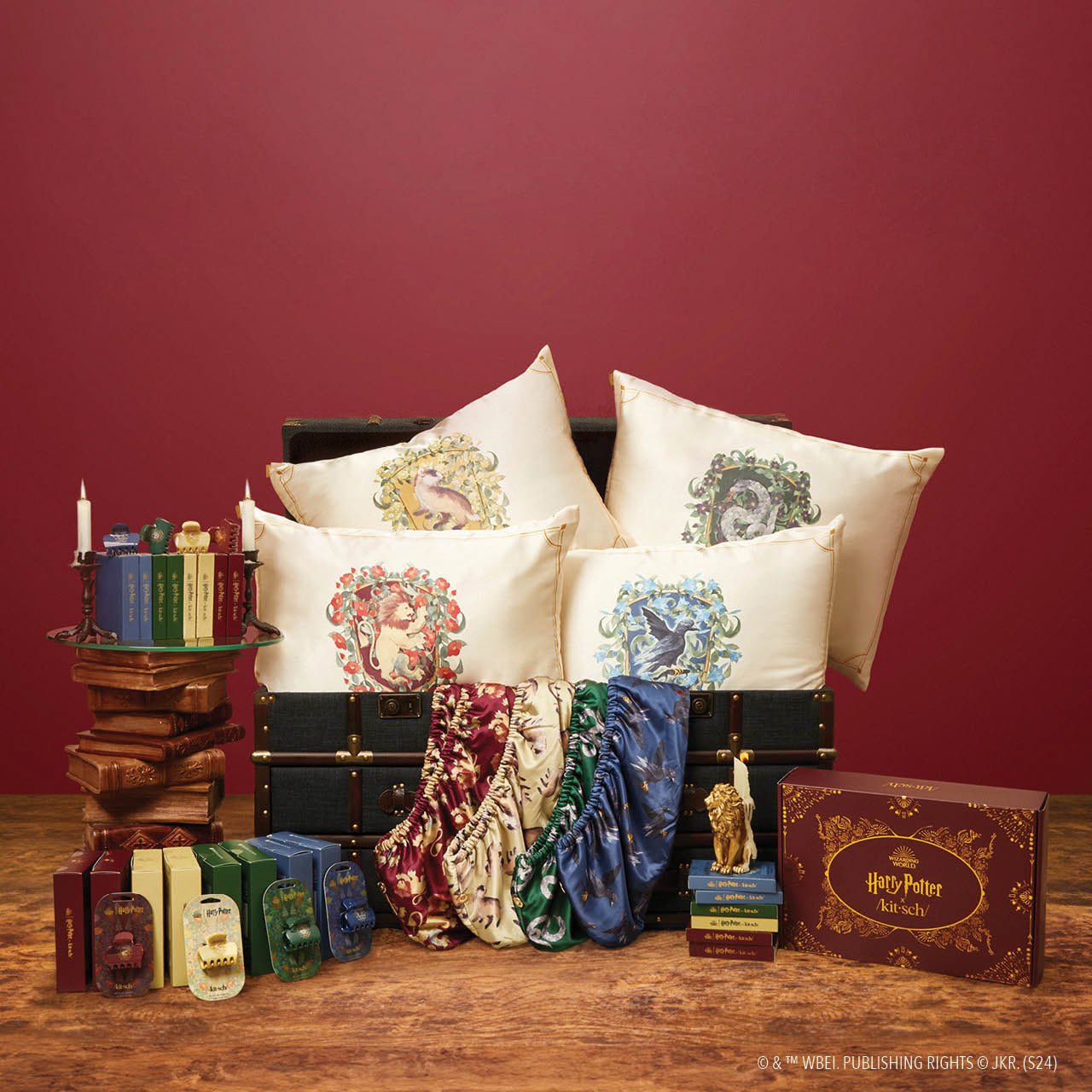Harry Potter x Kitsch Ultimate Hogwarts Collectors Bundle - all four houses product group shot