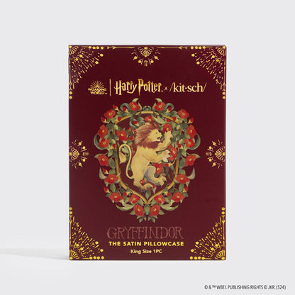 Kitsch x Harry Potter Gryffindor King Satin Pillowcase — packaging