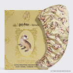 Hufflepuff Satin Wrapped Hair Towel, KITSCH