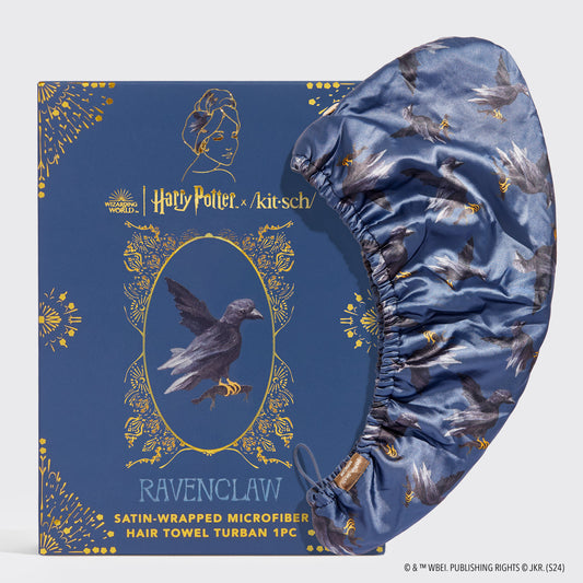 Ravenclaw Satin Wrapped Hair Towel, KITSCH