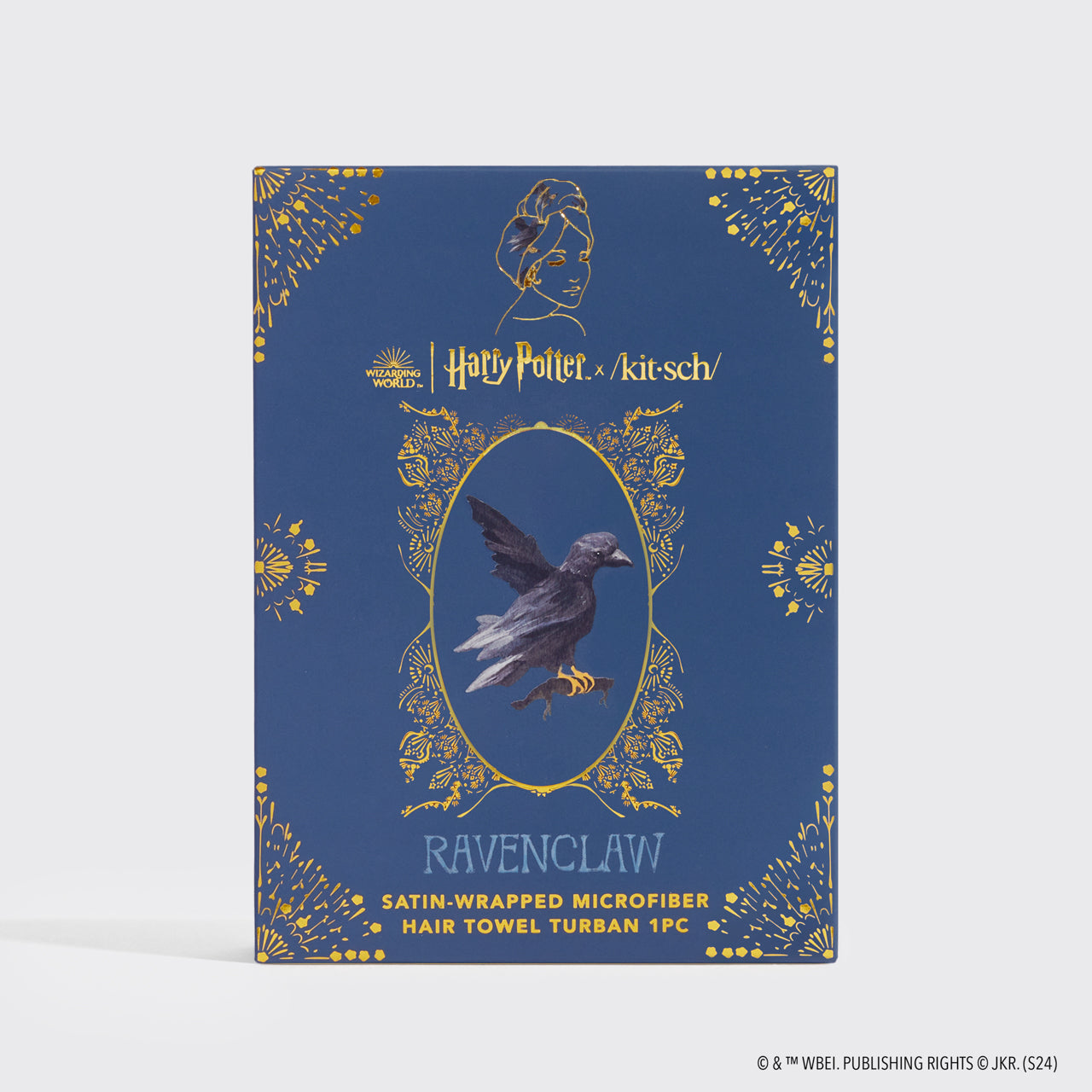 Ravenclaw Satin Wrapped Hair Towel, KITSCH