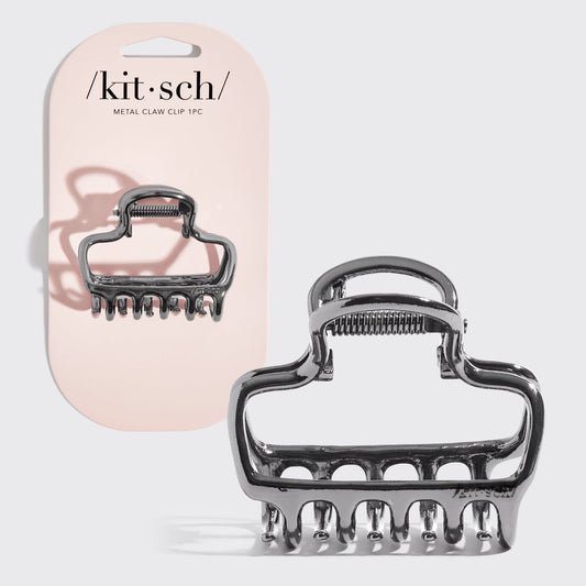 KITSCH Hematite Metal Cloud Claw Clip - hero product shot