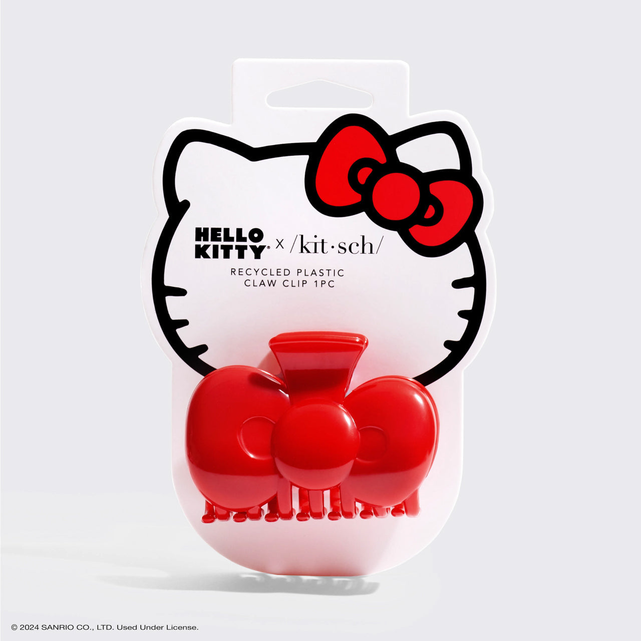Kitsch x Hello Kitty Bow-Shape Cloud Claw Clip - packaging flat lay