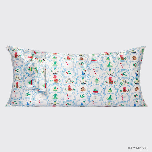 Kitsch x Elf North Pole King Satin Pillowcase