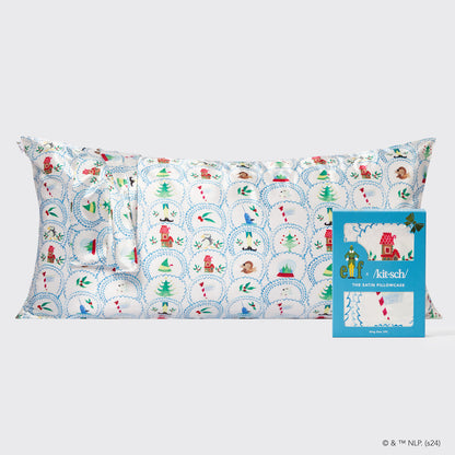 Kitsch x Elf North Pole King Satin Pillowcase — hero