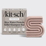 KITSCH Rice Water Shampoo Bar for Hair Growth — hero product shot — Formulated with Rice Tein NPNF®, clinically proven to increase hair volume and improve appearance of natural shine in just 5 washes — gives you a nourishing cleanse to encourage overall hair length & density