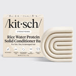KITSCH Rice Water Conditioner Bar for Hair Growth — hero product shot — Formulated with Rice Tein NPNF®, clinically proven to increase hair volume and improve appearance of natural shine in just 5 washes — conditions & encourages overall hair length & density