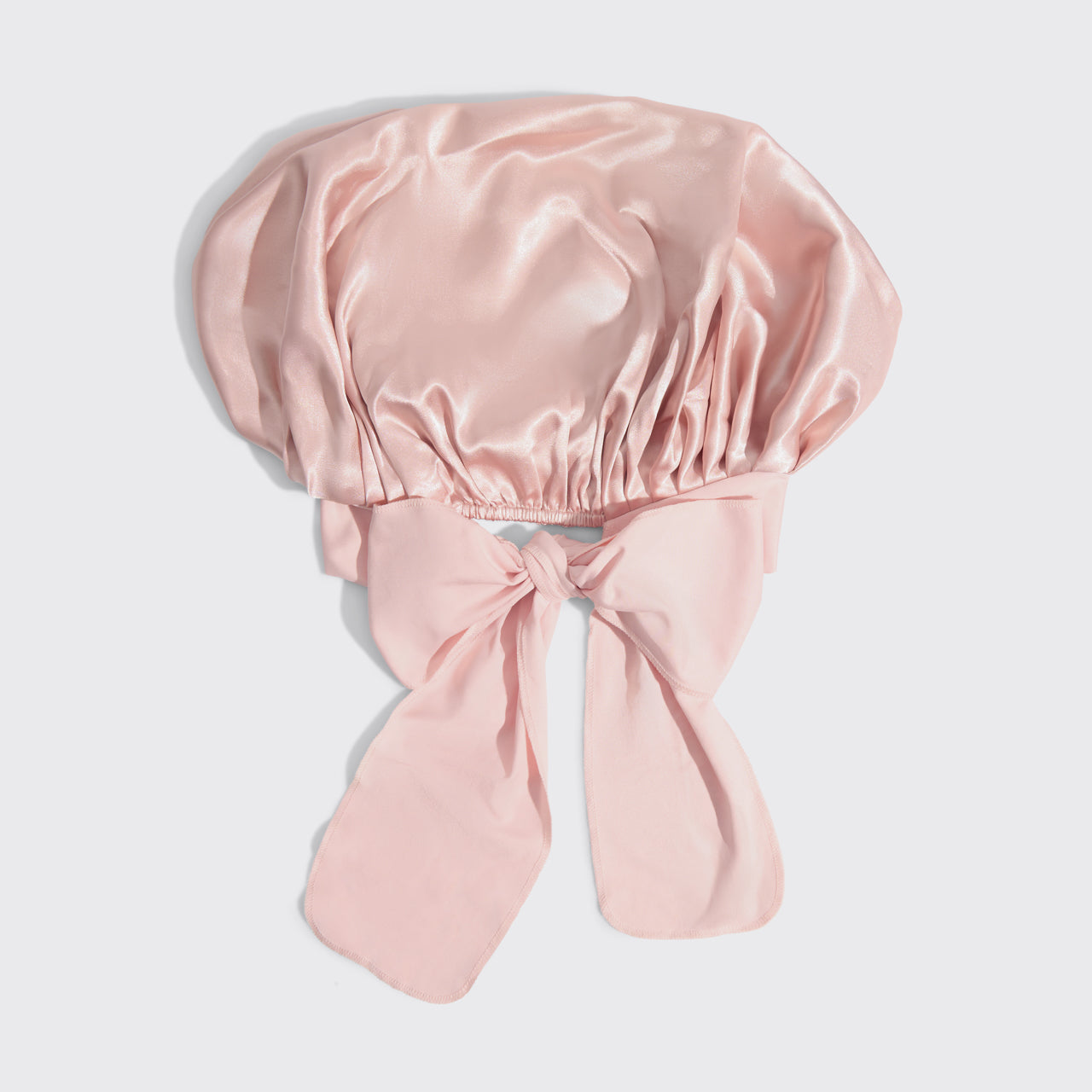 KITSCH Blush Oversized Satin Bonnet — product flat lay