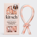 Kitsch Sunset Tie Dye Satin Heatless Curling Set on a soft neutral background