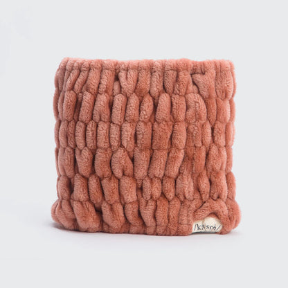 KITSCH Extra Wide Spa Headband — clean product shot in dusty rose — soft recycled material, extra wide stretchy design holds all hair back during skincare
