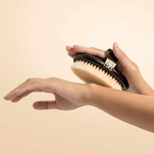 Close-up of soft silicone bristles showing gentle texture