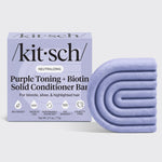 Kitsch Purple Toning + Biotin Solid Conditioner Bar for blonde, silver, and highlighted hair.