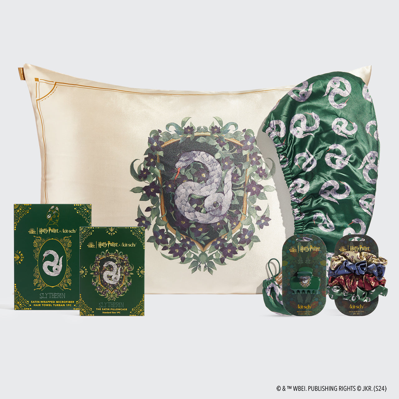 Harry Potter x Kitsch Slytherin Bundle - Standard group product shot